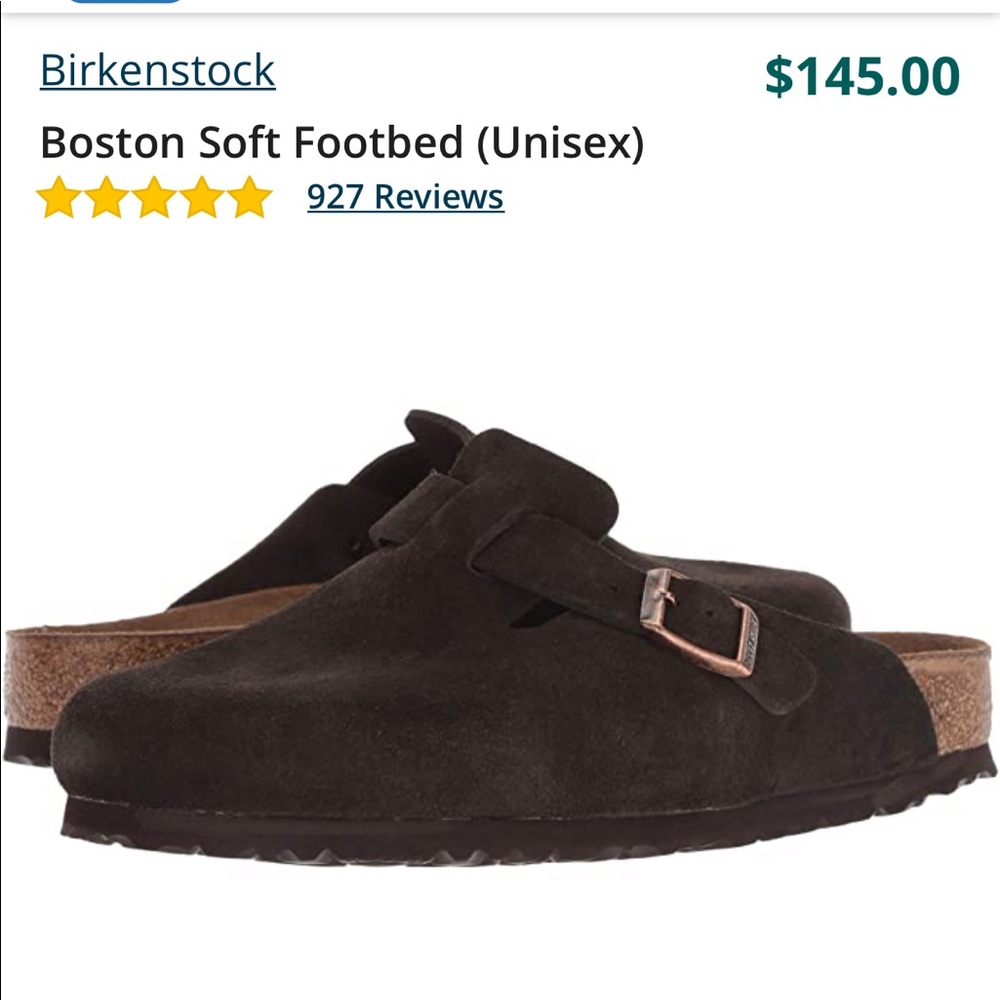 Birkenstock Boston Soft Footbed - Mocha Suede